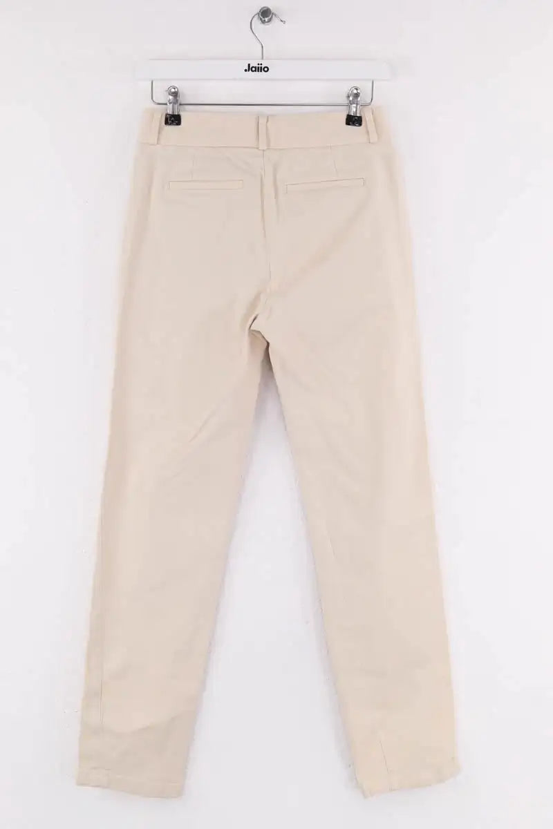 Pantalon droit Lepantalon Beige en Coton