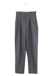 Pantalon droit Lepantalon Gris en Laine, taille S - Seconde Main