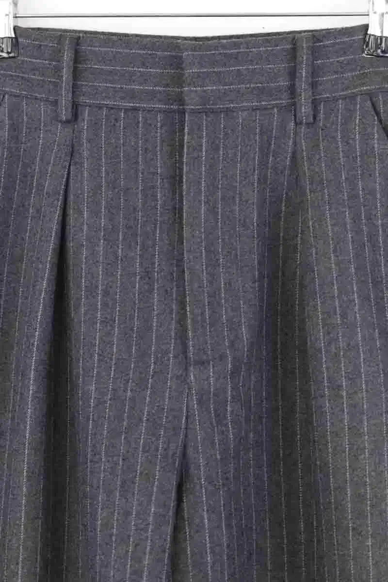 Pantalon droit Lepantalon Gris en Laine