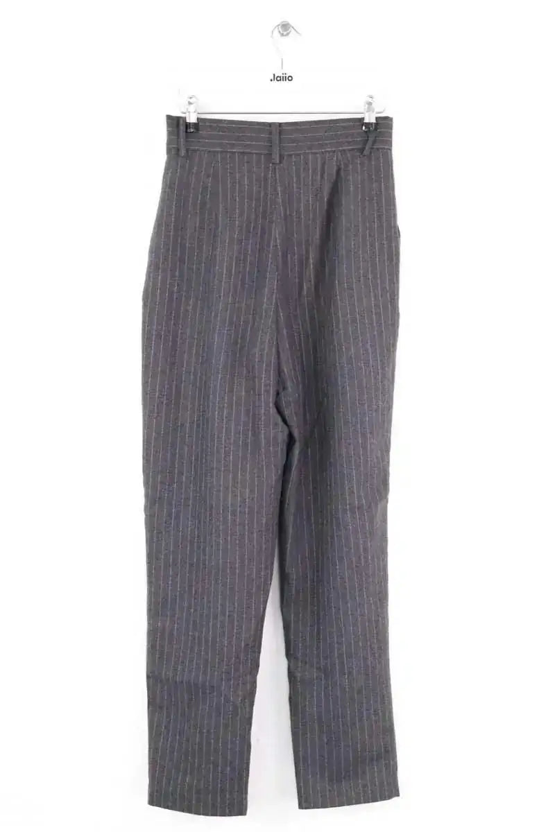 Pantalon droit Lepantalon Gris en Laine