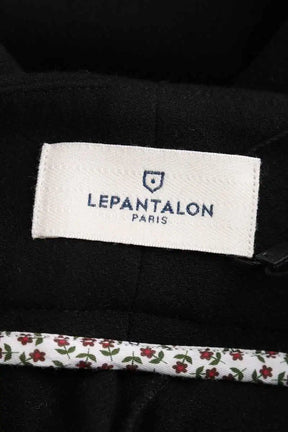 Pantalon droit Lepantalon Noir en Synthétique