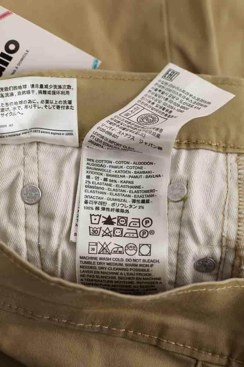 Pantalon droit Levi's Beige en Coton