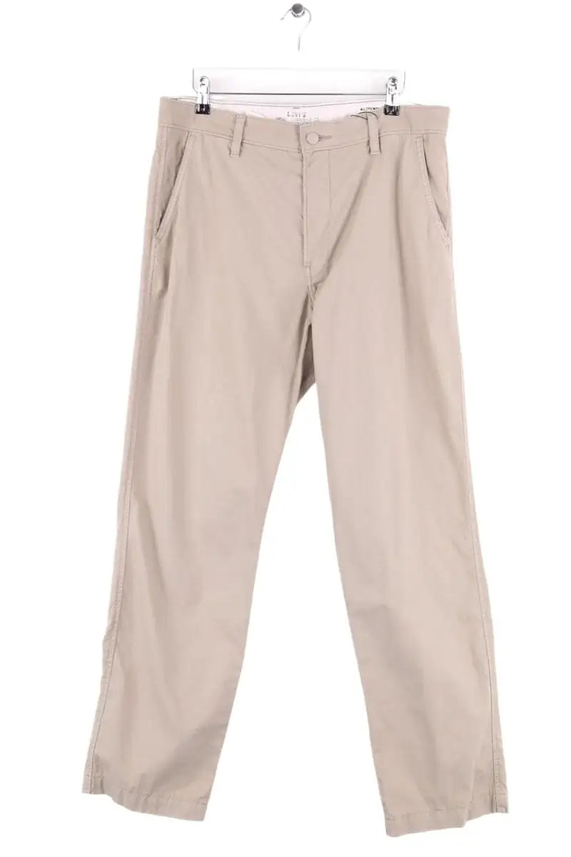 Pantalon droit Levi's Kaki en Coton, taille M - Seconde Main