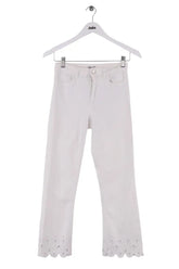 Pantalon droit Liu Jo Blanc en Coton, taille S - Seconde Main