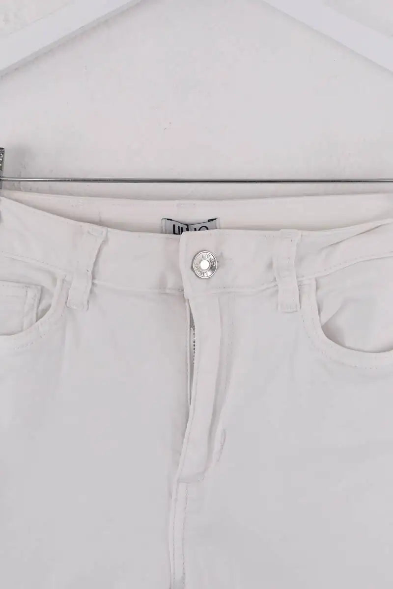 Pantalon droit Liu Jo Blanc en Coton