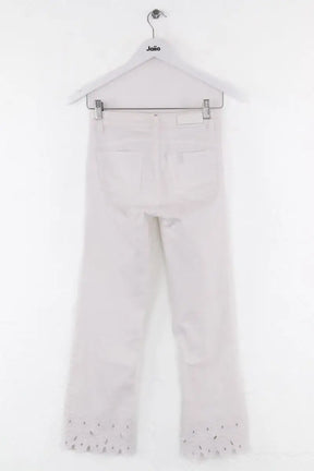 Pantalon droit Liu Jo Blanc en Coton