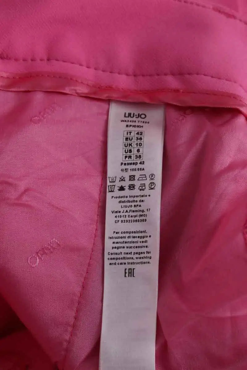 Pantalon droit Liu Jo Rose en Synthétique