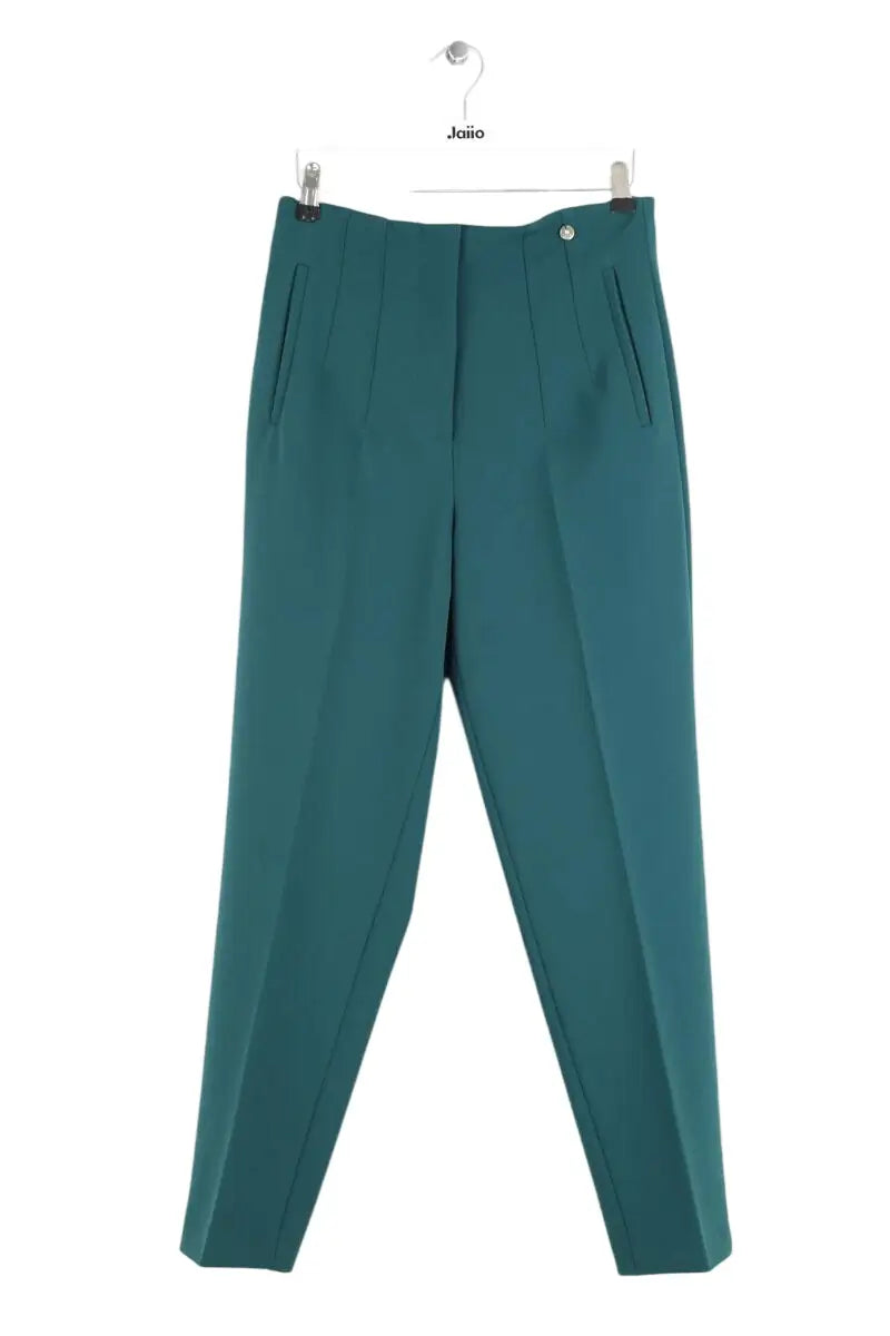 Pantalon droit Liu Jo Vert en Synthétique, taille S - Seconde Main