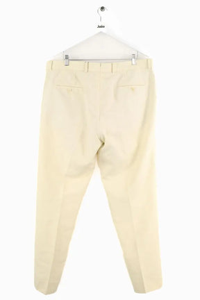 Pantalon droit Loro Piana Beige en Coton