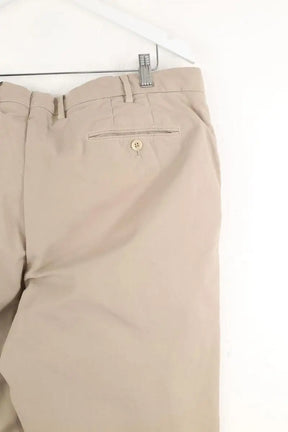 Pantalon droit Loro Piana Beige en Coton
