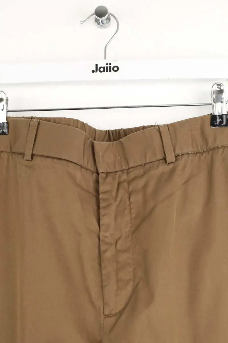 Pantalon droit Loro Piana Marron en Coton
