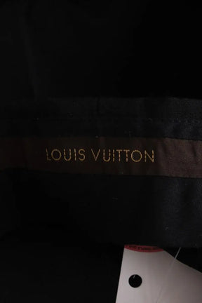 Pantalon droit Louis Vuitton Noir en Laine