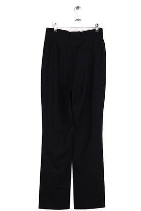 Pantalon droit Loulou Studio Maia Noir en Laine
