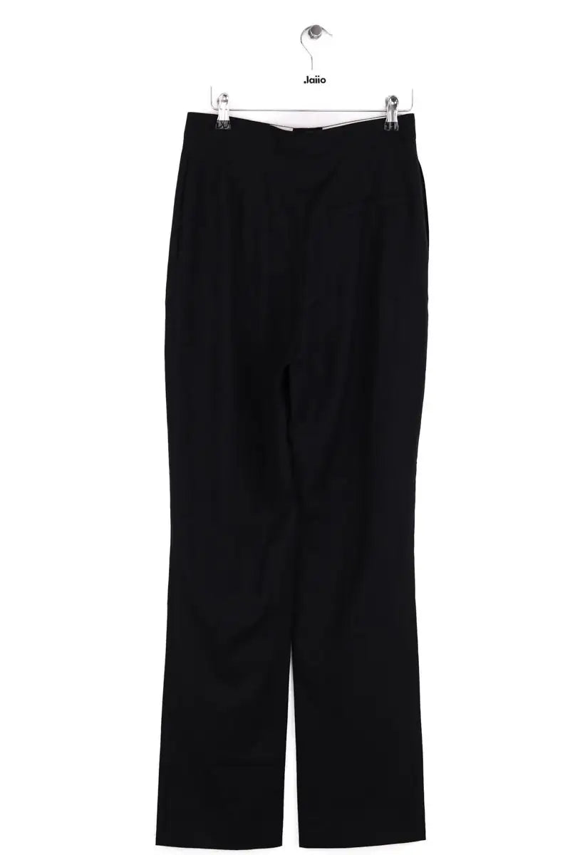 Pantalon droit Loulou Studio Maia Noir en Laine