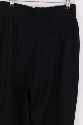 Pantalon droit Loulou Studio Maia Noir en Laine