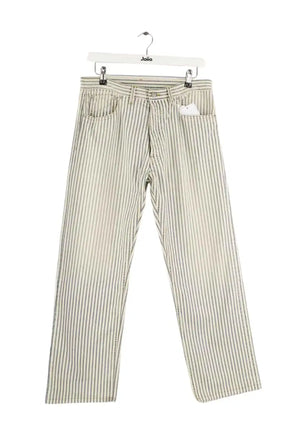 Pantalon droit Maison Martin Margiela Ecru en Coton, taille S - Seconde Main