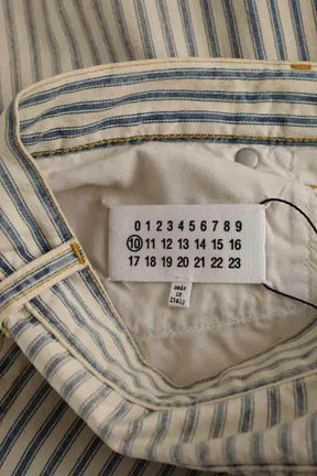 Pantalon droit Maison Martin Margiela Ecru en Coton