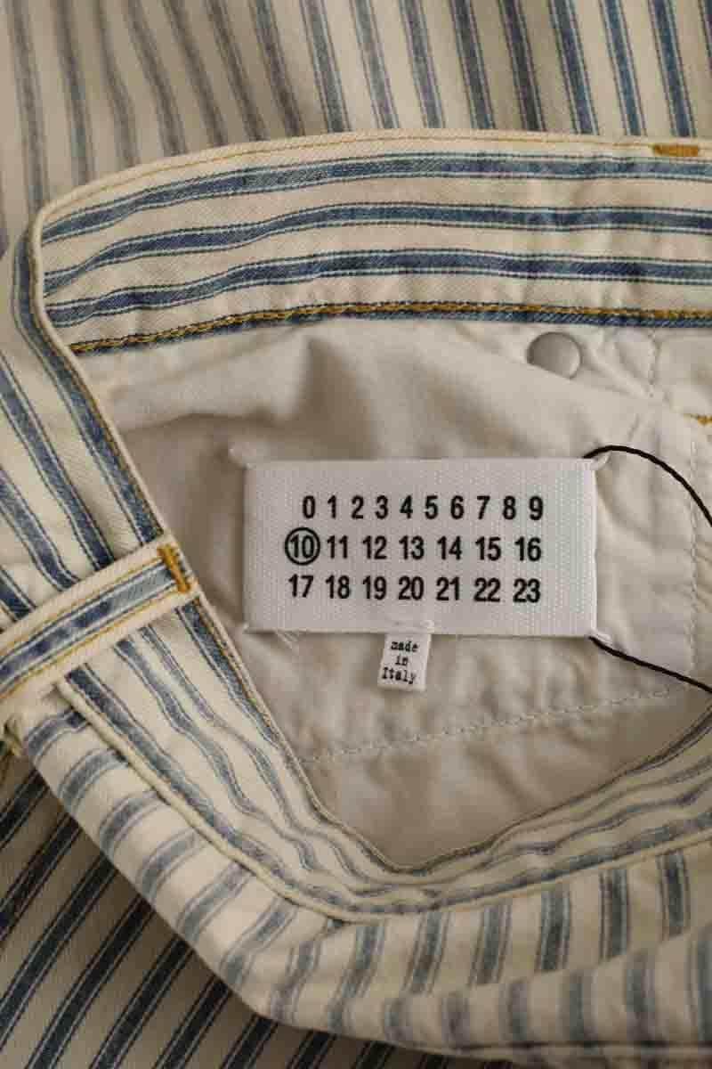Pantalon droit Maison Martin Margiela Ecru en Coton