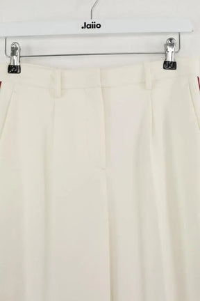 Pantalon droit Maje Blanc en Polyester