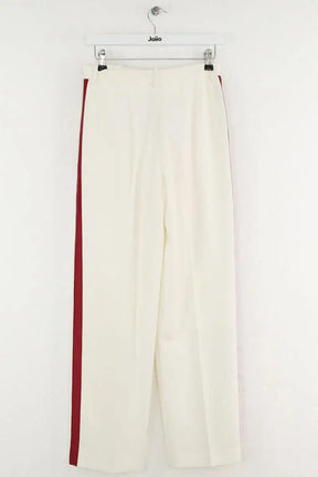 Pantalon droit Maje Blanc en Polyester