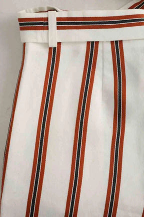 Pantalon droit Maje Blanc en Viscose