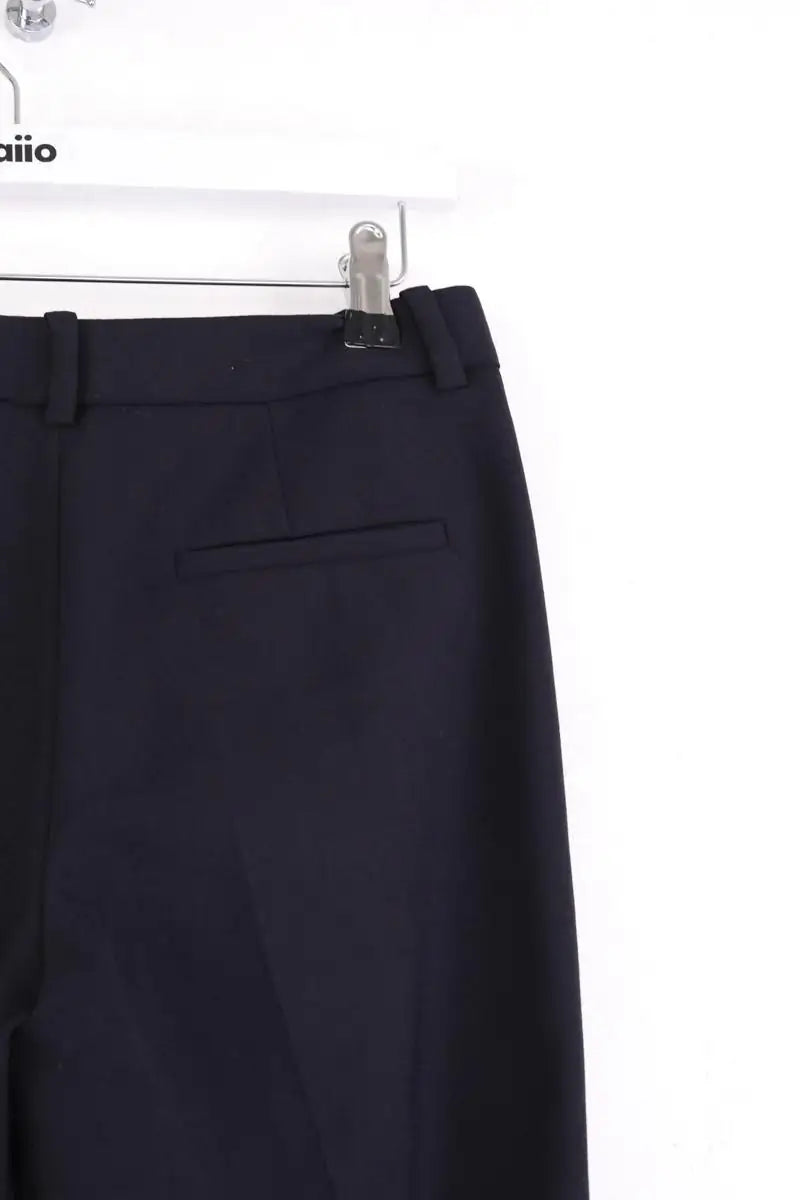 Pantalon droit Maje Erika Noir en Synthétique