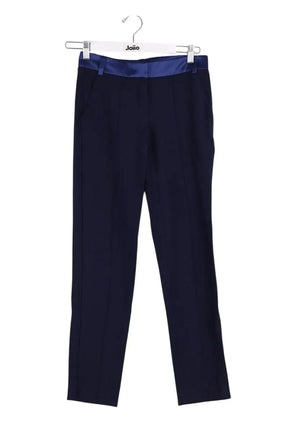Pantalon droit Maje Marine en Viscose, taille XS - Seconde Main
