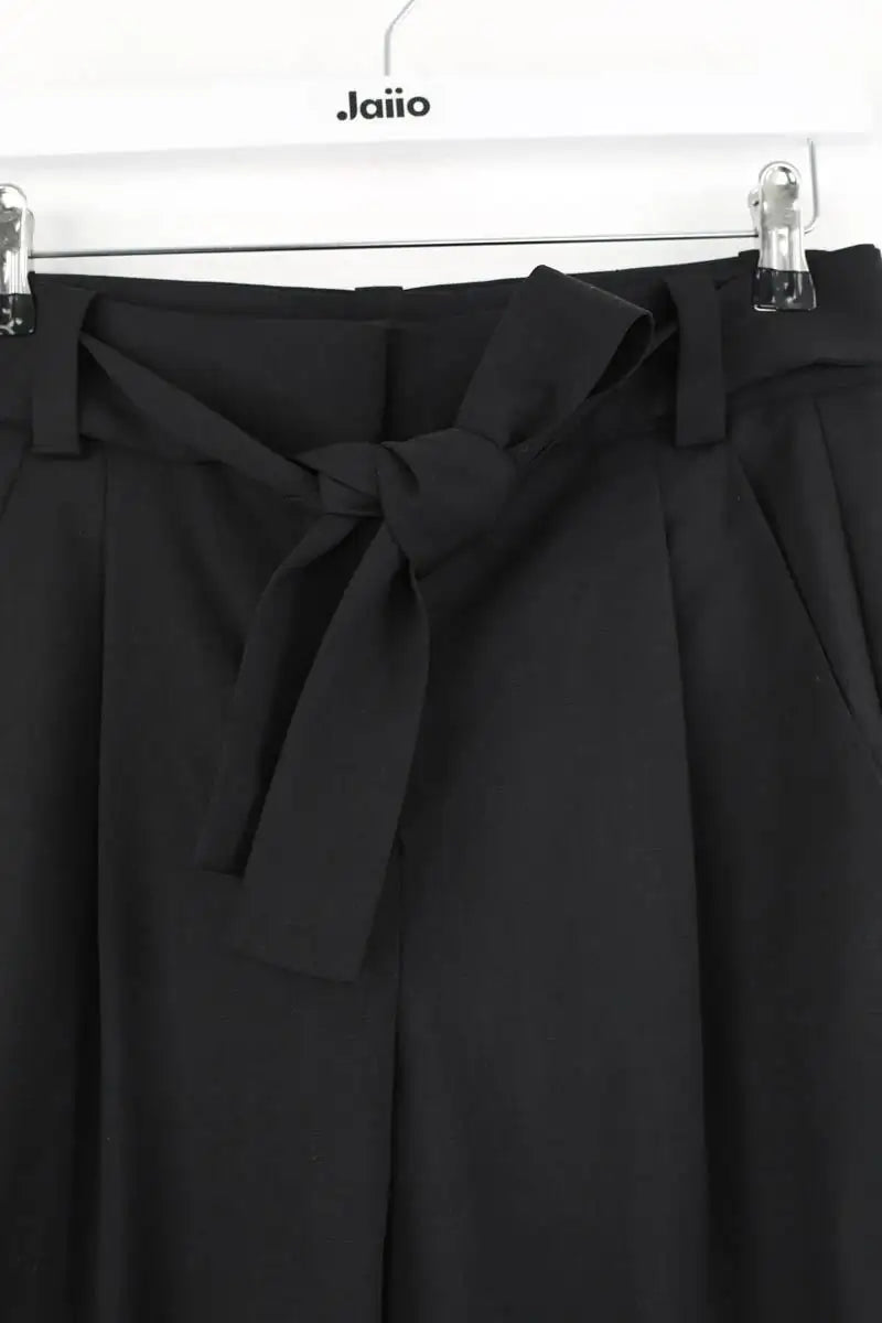 Pantalon droit Maje Noir en Laine