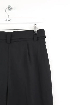 Pantalon droit Maje Noir en Laine