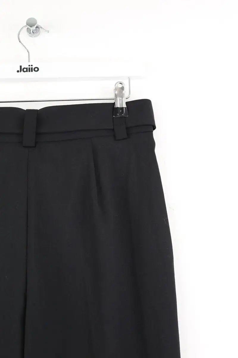 Pantalon droit Maje Noir en Laine
