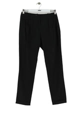 Pantalon droit Maje Noir en Laine, taille S - Seconde Main
