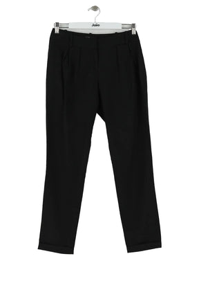 Pantalon droit Maje Noir en Laine, taille S - Seconde Main
