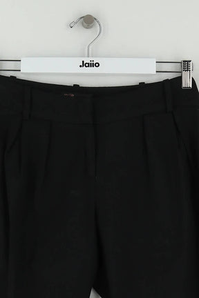 Pantalon droit Maje Noir en Laine