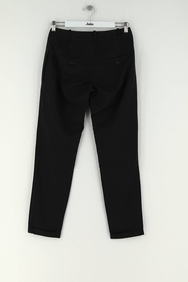 Pantalon droit Maje Noir en Laine