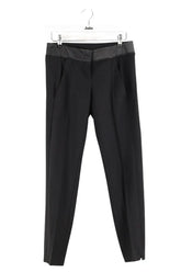 Pantalon droit Maje Noir en Laine, taille XS - Seconde Main