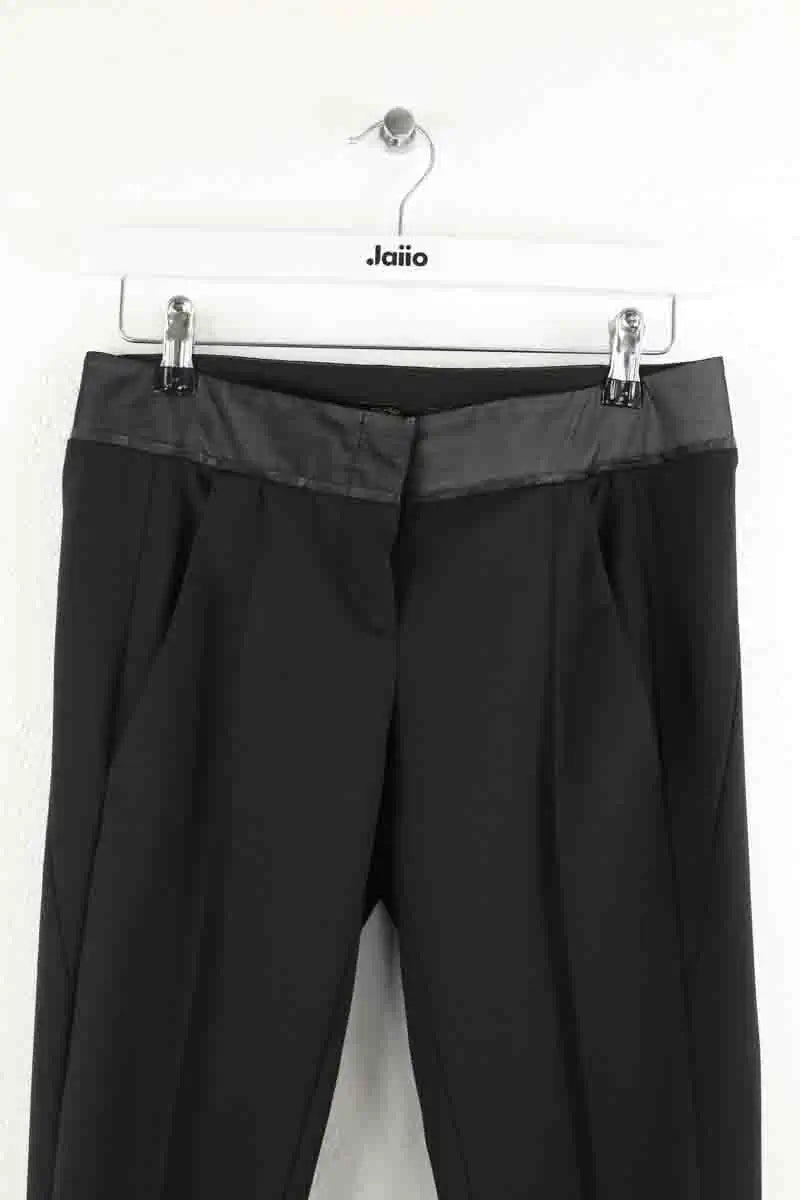 Pantalon droit Maje Noir en Laine