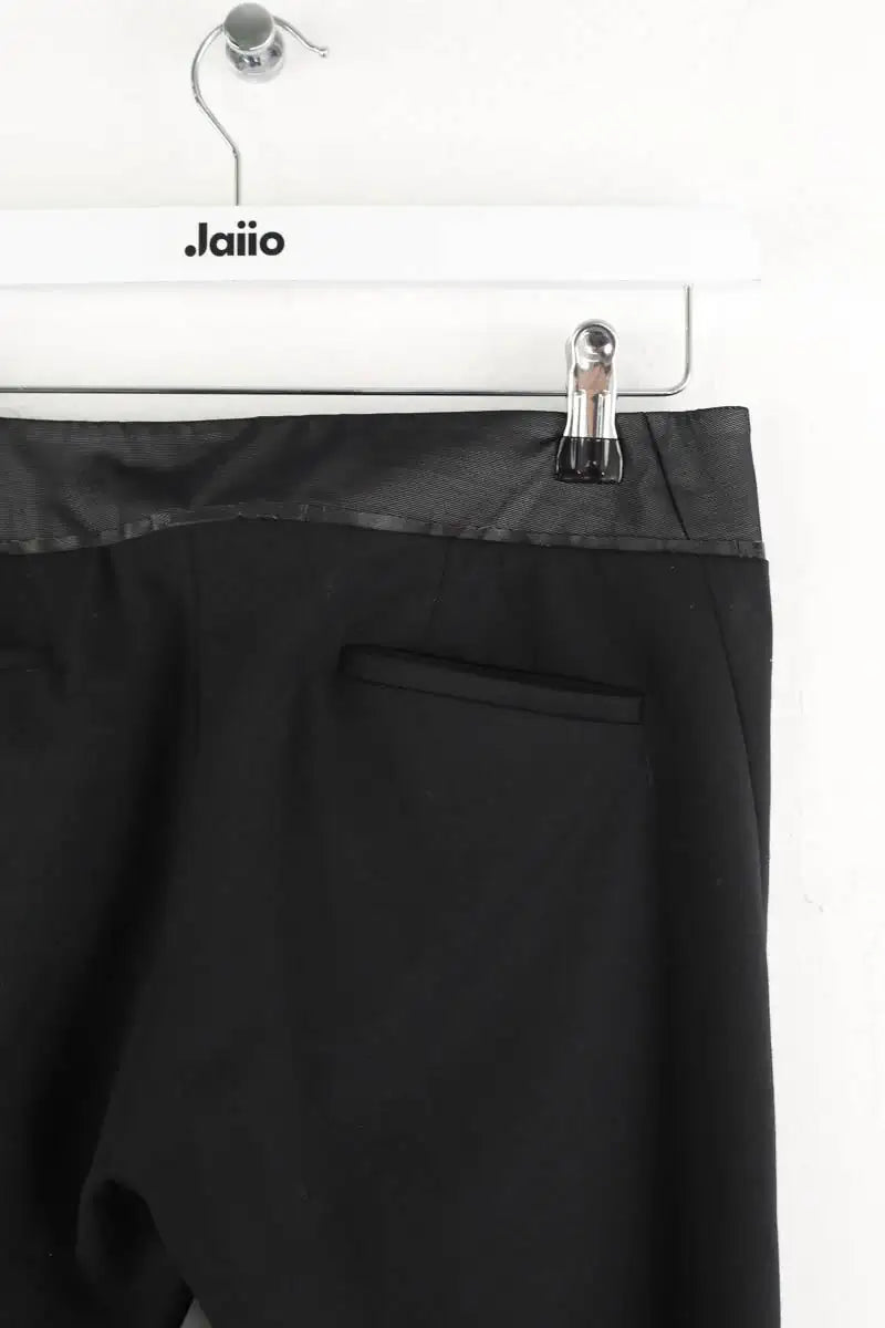 Pantalon droit Maje Noir en Laine