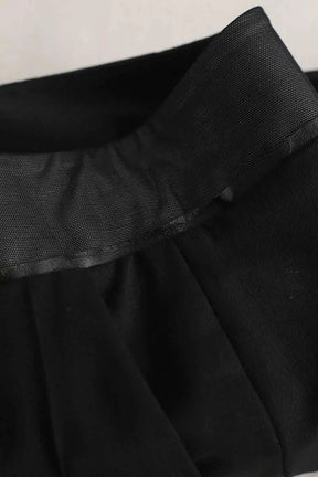 Pantalon droit Maje Noir en Laine