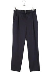 Pantalon droit Maje Noir en Laine, taille XS - Seconde Main