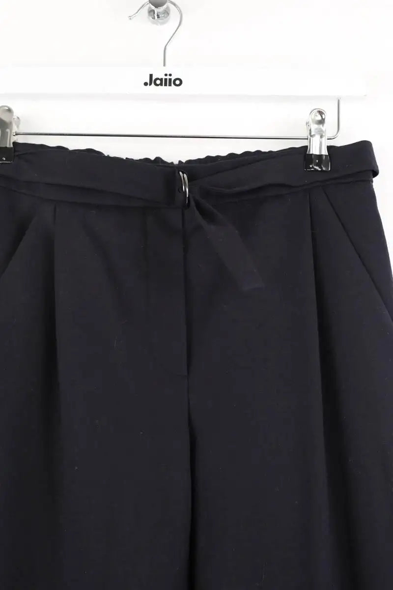 Pantalon droit Maje Noir en Laine