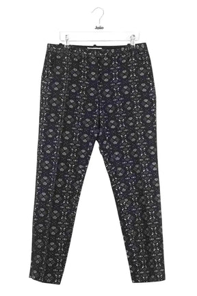 Pantalon droit Maje Noir en Synthétique, taille L - Seconde Main
