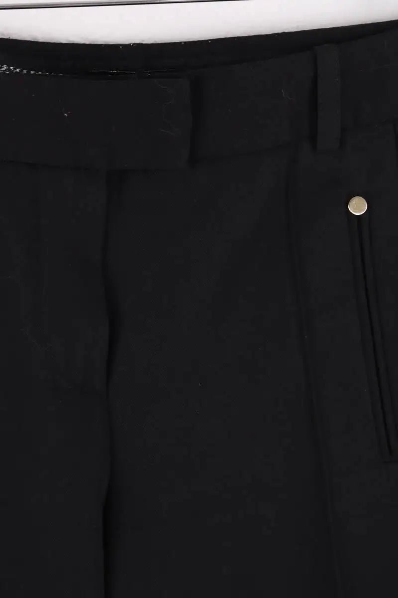 Pantalon droit Maje Noir en Synthétique