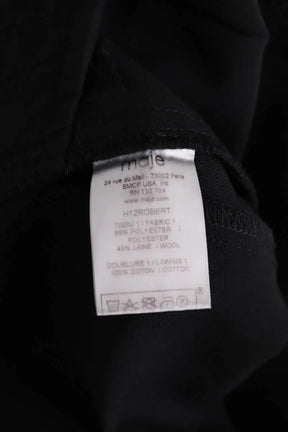 Pantalon droit Maje Noir en Synthétique