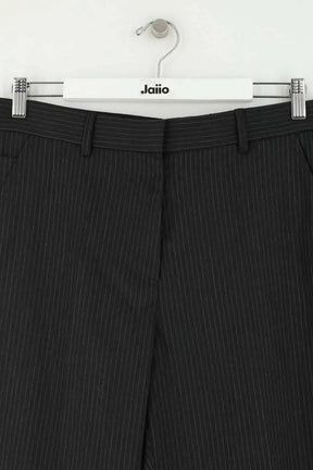 Pantalon droit Margaux Lonnberg Noir en Laine