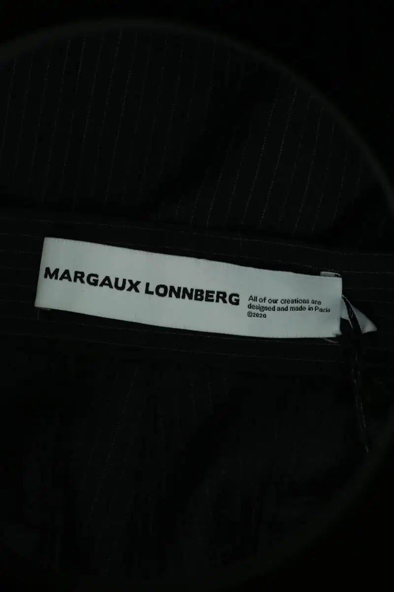 Pantalon droit Margaux Lonnberg Noir en Laine