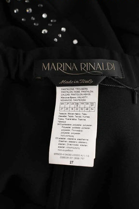 Pantalon droit Marina Rinaldi Noir en Polyester