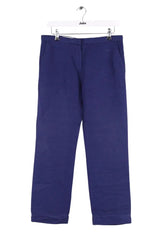 Pantalon droit Marni Bleu en Lin, taille S - Seconde Main