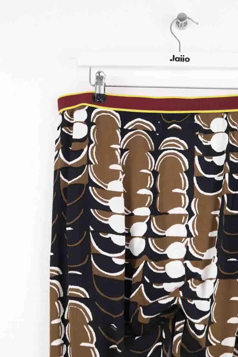 Pantalon droit Marni Noir en Viscose