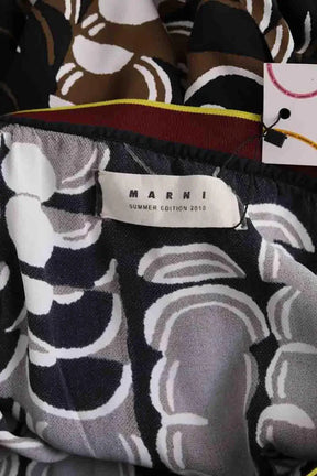 Pantalon droit Marni Noir en Viscose