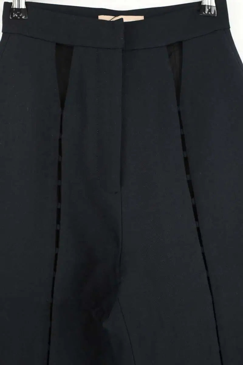 Pantalon droit Materiel Noir en Polyester